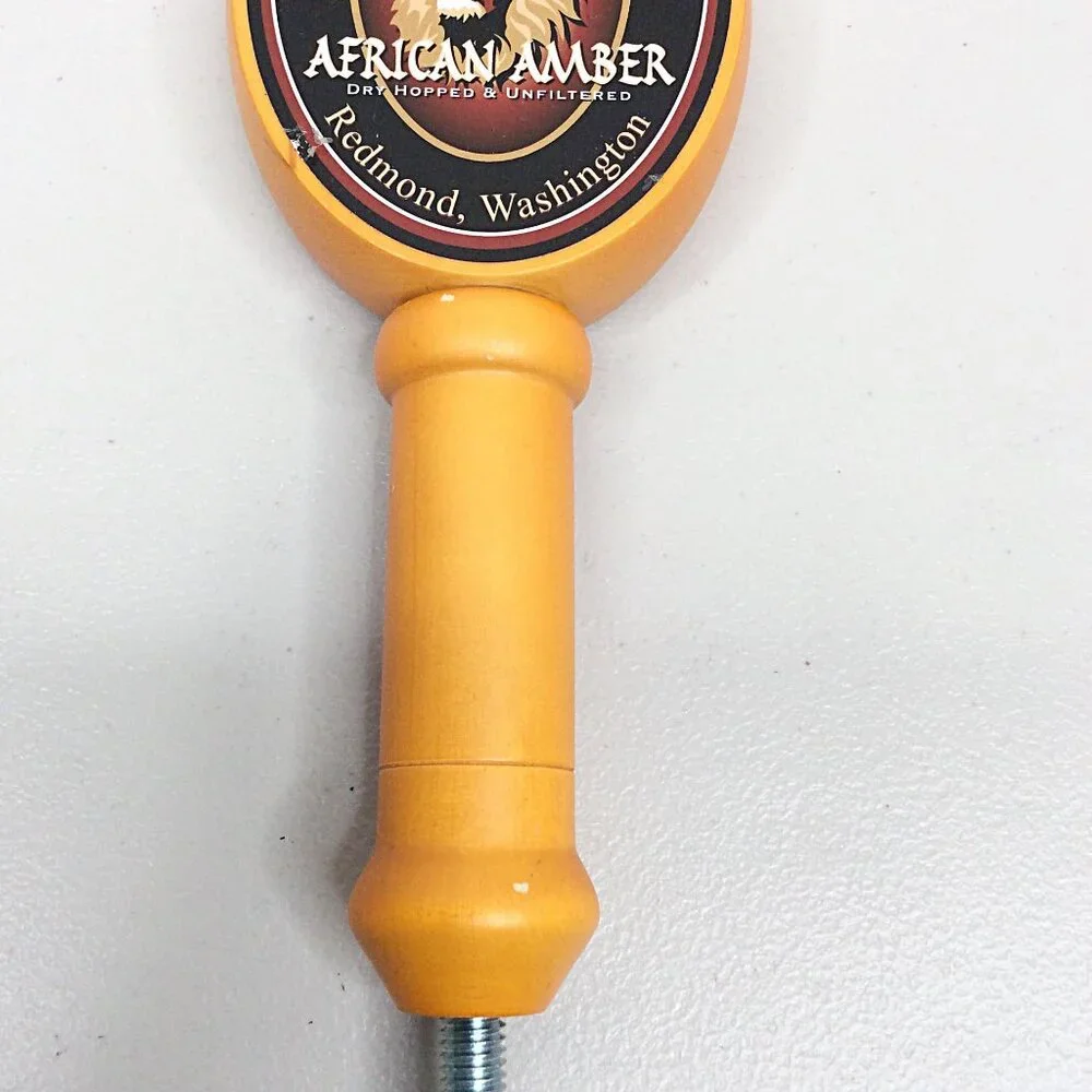 Mac & Jack's African Amber Beer Tap Handle Redmond‎ WA 9.25 Inches
